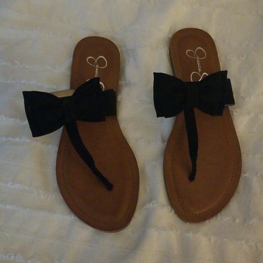 Jessica Simpson black sandals